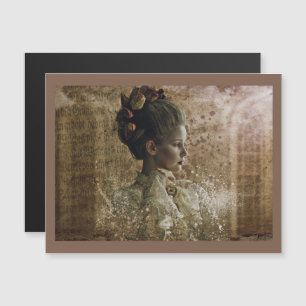 Viktorianisch Ghost Lady-in-Gewartet Magnetkarte