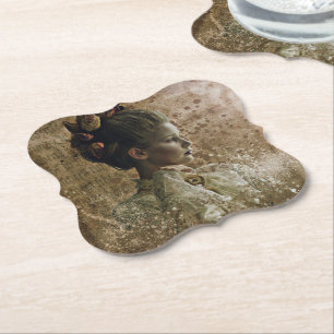 Viktorianisch Ghost Lady-in-Gewartet Untersetzer