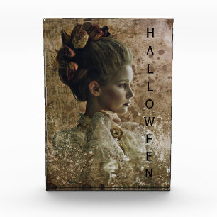 Viktorianisch Ghost Lady-in-Wart Halloween Fotoblock