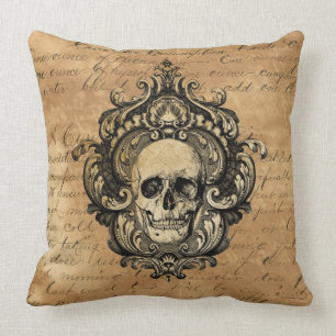 Viktorianisch Gothic Glam Skull Kissen