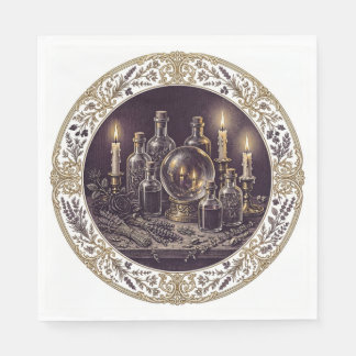 Viktorianisch-gotische Halloween-Apotheken-Serviet Serviette
