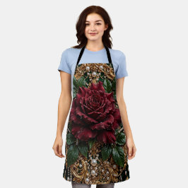 Viktorianisch-gotisches Floral Schürze