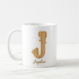 Viktorianisch J Anfangsname Coffee Tasse