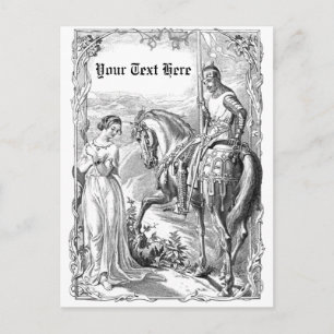 Viktorianisch Knight Postkarte