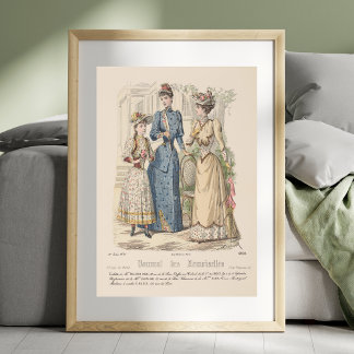 Viktorianisch Ladys Garden Paris Vintage Ad Poster