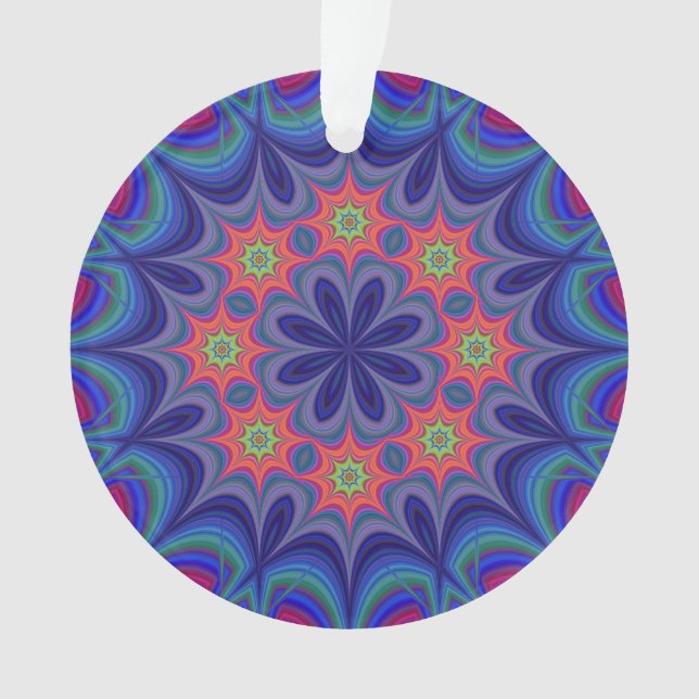 Viktorianisch Magenta Mandala Ornament (Vorderseite)
