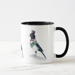 Viktorianisch Magpie Bird Tasse