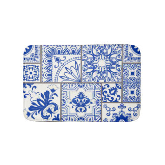 Viktorianisch Majolica: Patchwork Fliesenmuster. Badematte