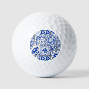 Viktorianisch Majolica: Patchwork Fliesenmuster. Golfball
