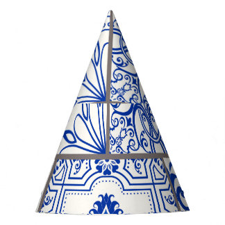 Viktorianisch Majolica: Patchwork Fliesenmuster. Partyhütchen