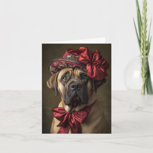Viktorianisch Mastiff Weihnachten (Vorderseite)