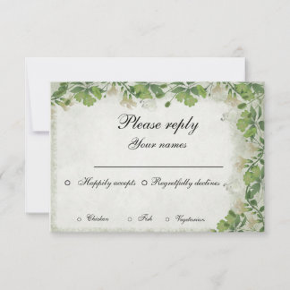 Viktorianisch Meadow RSVP Karte