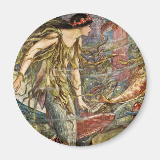 Viktorianisch Mermaid Art von H J Ford Magnet