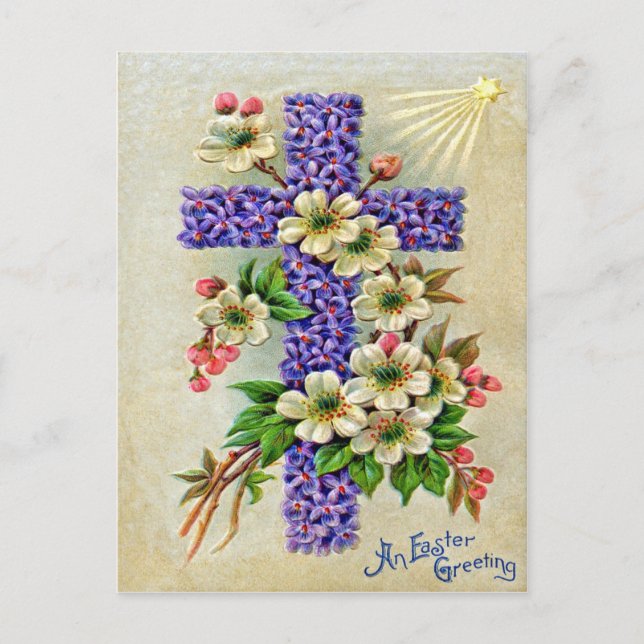Viktorianisch Ostern Feiertagspostkarte (Vorderseite)