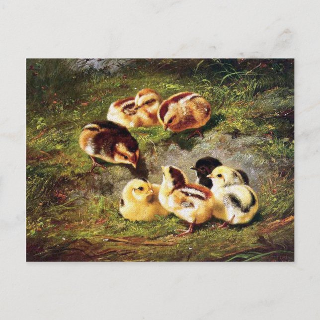 Viktorianisch Ostern Feiertagspostkarte (Vorderseite)