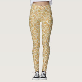 Viktorianisch Paisley Leaf Muster Leggings