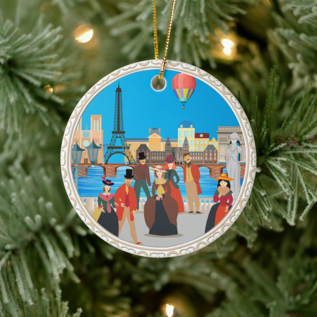Viktorianisch Paris Keramik Ornament (Baum)