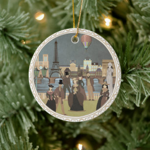 Viktorianisch Paris Keramik Ornament