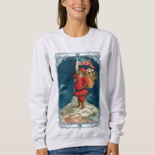 Viktorianisch Patriotic Santa Sweatshirt