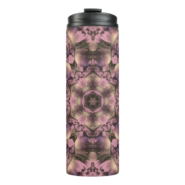 Viktorianisch Pink Mauve Elegant Thermosbecher (Vorderseite)