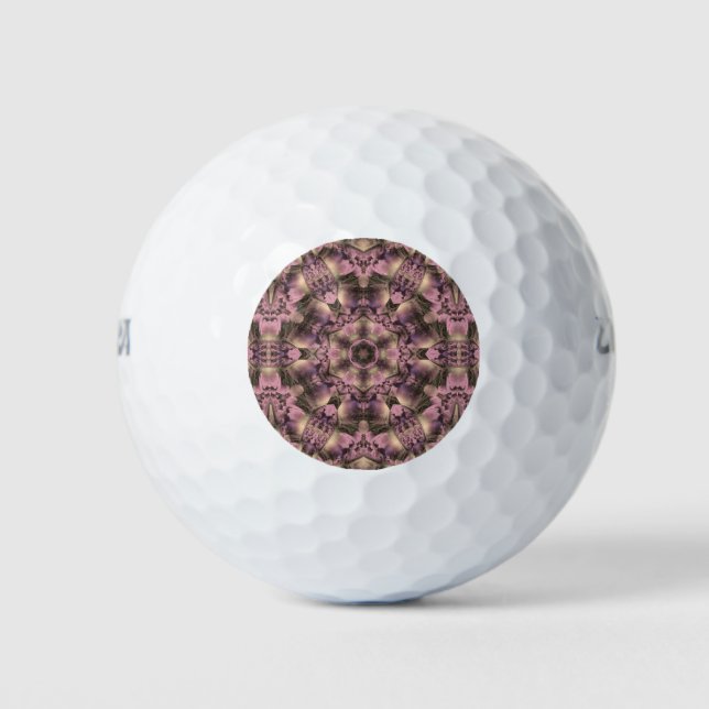 Viktorianisch rosa Antike Golfball (Vorderseite)