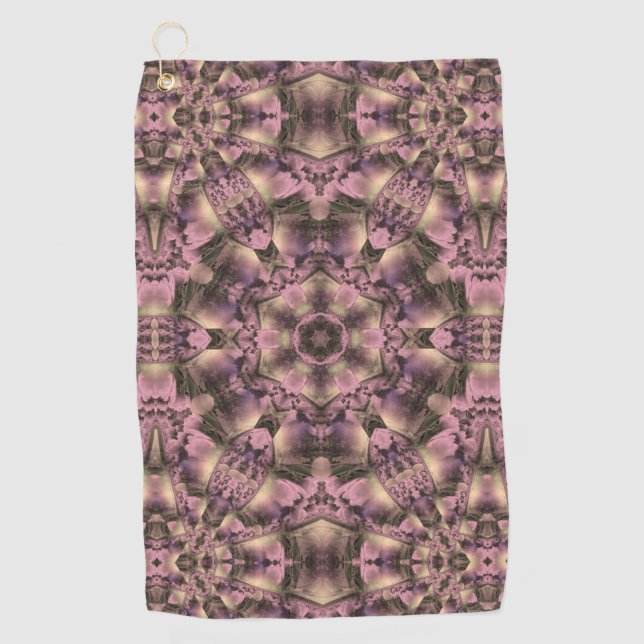 Viktorianisch rosa Antike Golfhandtuch (Vorderseite)