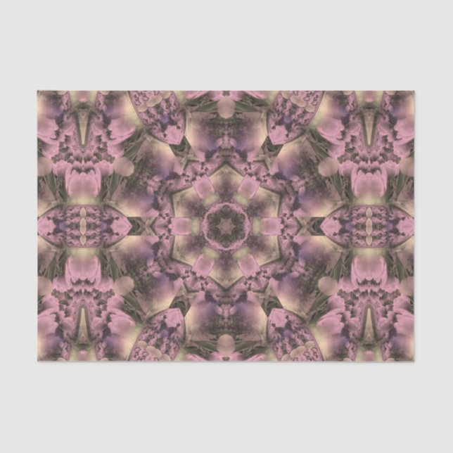 Viktorianisch rosa Antike Seidenpapier (Vorderseite)