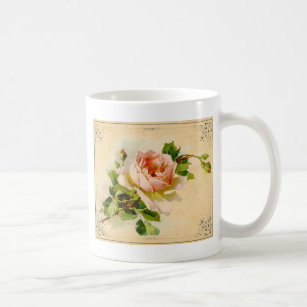 Viktorianisch rosa Rose Kaffeetasse
