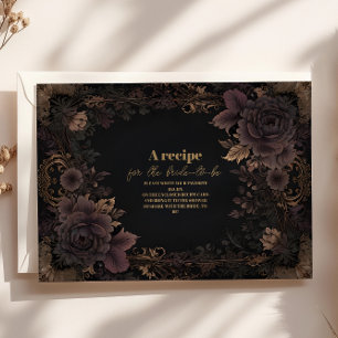 Viktorianisch Royal Gothic Bridal Begleitkarte