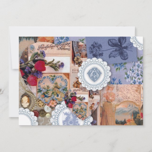 Viktorianisch Save the Date (Vorderseite)