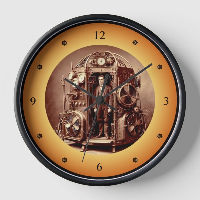 Viktorianisch Scientist ~ Steampunk Time Machine V Uhr (Vorderseite)