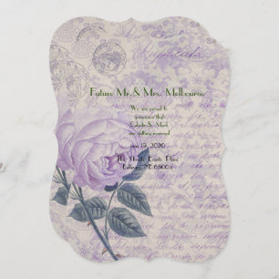 viktorianisch, Shabby Chic, französisches Land, an Save The Date