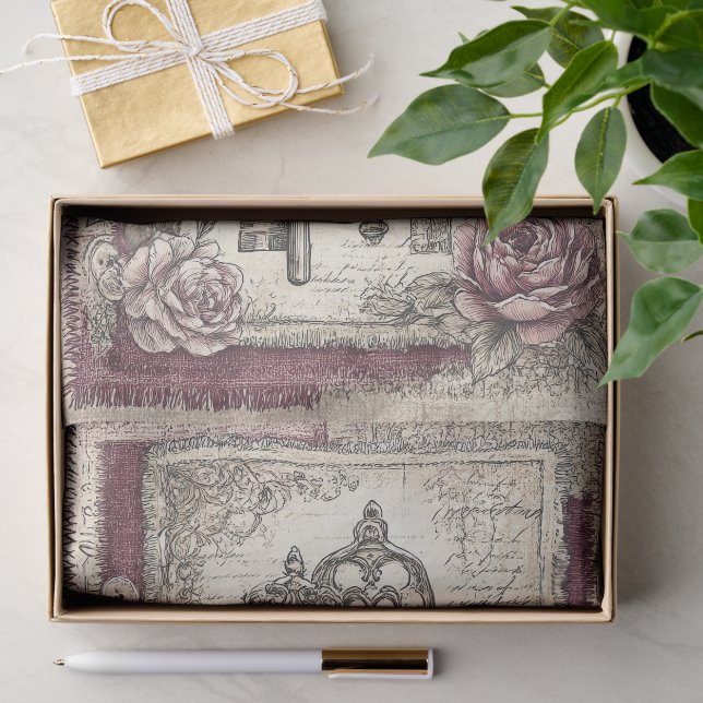 Viktorianisch & Spitze  Seidenpapier (Geschenk)