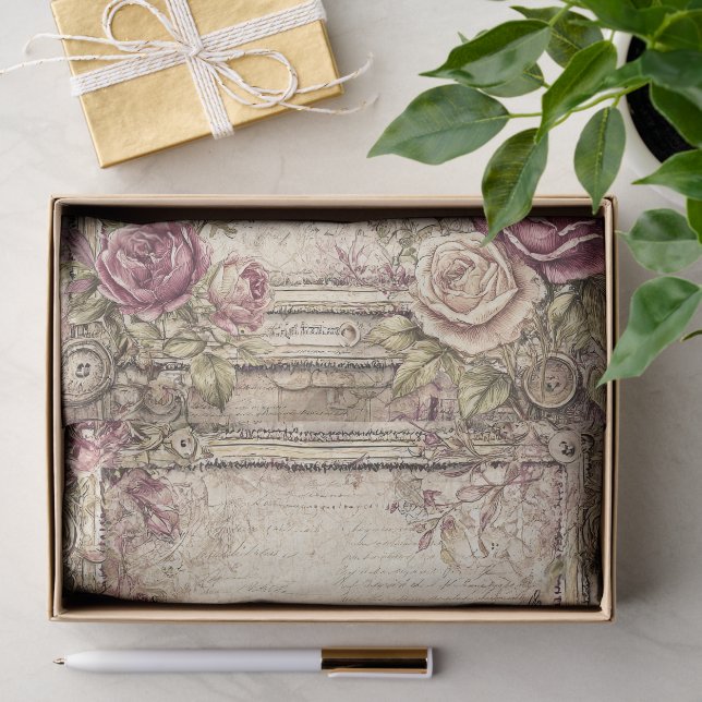 Viktorianisch & Spitze  Seidenpapier (Geschenk)