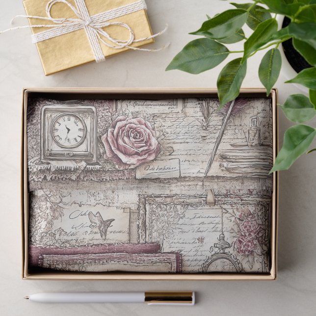 Viktorianisch & Spitze  Seidenpapier (Geschenk)