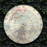 Viktorianisch Steampunk | Aquarellgrunge Pastell Dartscheibe<br><div class="desc">90er Grunge, ganz erwachsen! Feminine, ausgeklügelte Steampunk-Shabby Chic aus der Viktorianischen Zeit mit dystopischen Zahnradgetrieben, Fahrrad, Schädel, Eule, Teleskop und vielem mehr auf einem sanften romantischen, tausendjährigen rosa Grunge Hintergrund. Dieses Vintage abstrakte Design der 90er Jahre zeichnet sich durch eine wunderschöne Farbpalette aus, die einen perfekten Pop verleiht. Für Anpassungen...</div>