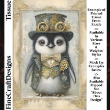Viktorianisch Steampunk Baby Penguin DL3R Decoupag