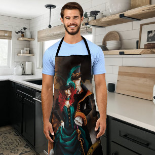 Viktorianisch Steampunk Couple Schürze