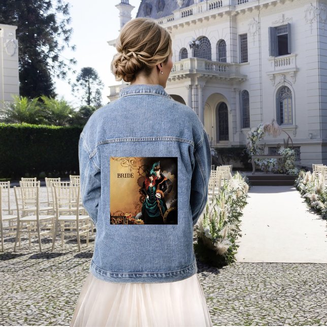 Viktorianisch Steampunk Elegance Wedding Jeansjacke (Von Creator hochgeladen)