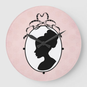 Viktorianisch Style 60er Cameo Große Wanduhr