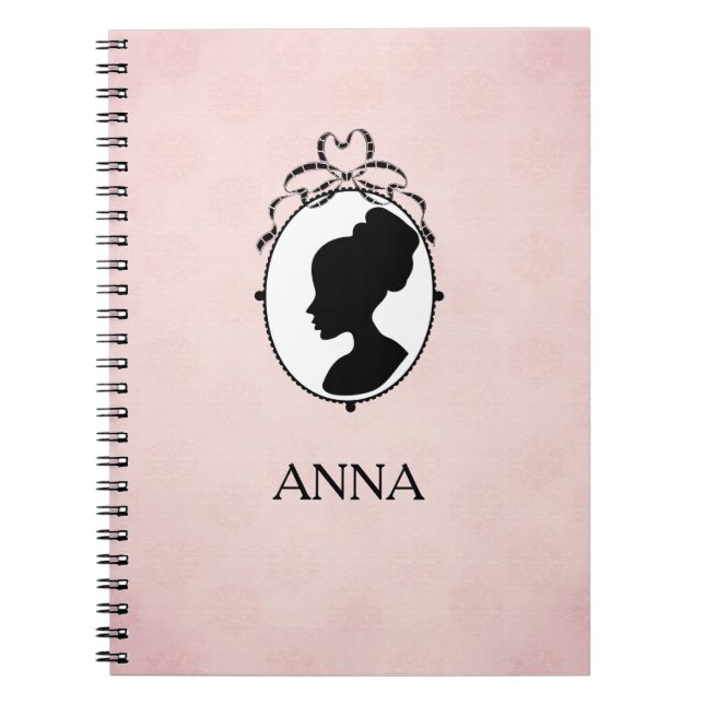 Viktorianisch Style 60er Cameo Notizblock (Vorderseite)