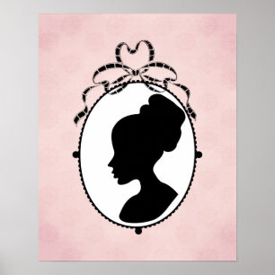 Viktorianisch Style 60er Cameo Poster