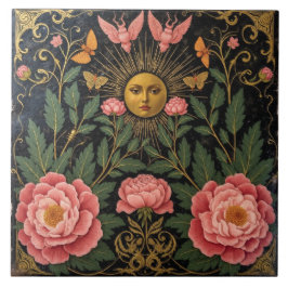 Viktorianisch Sun Maiden Fliese