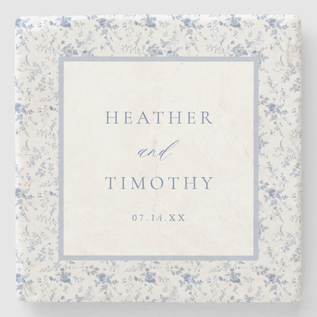 Viktorianisch Toile French Classic Steinuntersetzer (Vorderseite)