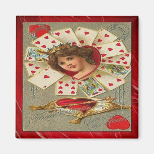 Viktorianisch Valentine die Herzkönigin Magnet