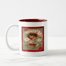 Viktorianisch Valentine die Herzkönigin Zweifarbige Tasse