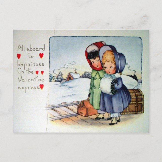 Viktorianisch Valentine Feiertagspostkarte (Vorderseite)