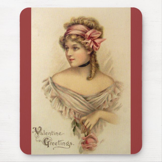 Viktorianisch Valentine Greetings Mousepad (Vorne)
