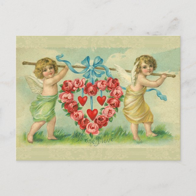 Viktorianisch Valentine Postkarte (Vorderseite)