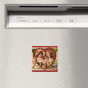 Viktorianisch Valentines Couple Magnet